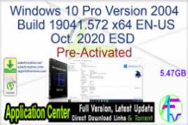 Windows 10 Pro x64 v2004 En-US - ACTiVATED May 2020 Update