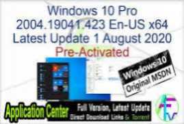 Windows 10 Pro x64 v2004 En-US - ACTiVATED May 2020 Update
