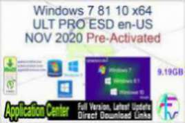 Windows 10 X64 Pro for Workstations en-US DEC 2020 {Gen2}